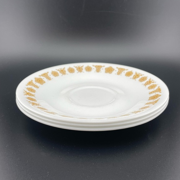 Vintage Saucers, Butterfly Gold from Corelle by Corning, Set of 3 - Picture 1 of 5